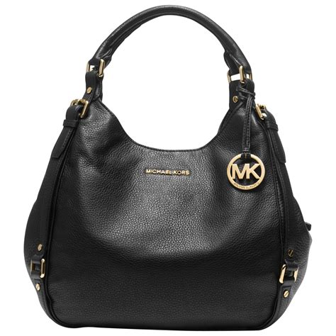 michael kors lg shoulder black 30s7gl0l3l|michael kors leather shoulder bag.